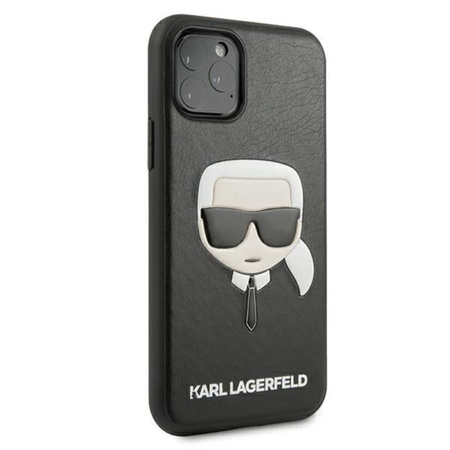Karl Lagerfeld Silicone Ikonik Karl`s Head - Etui iPhone 11 Pro (czarny)